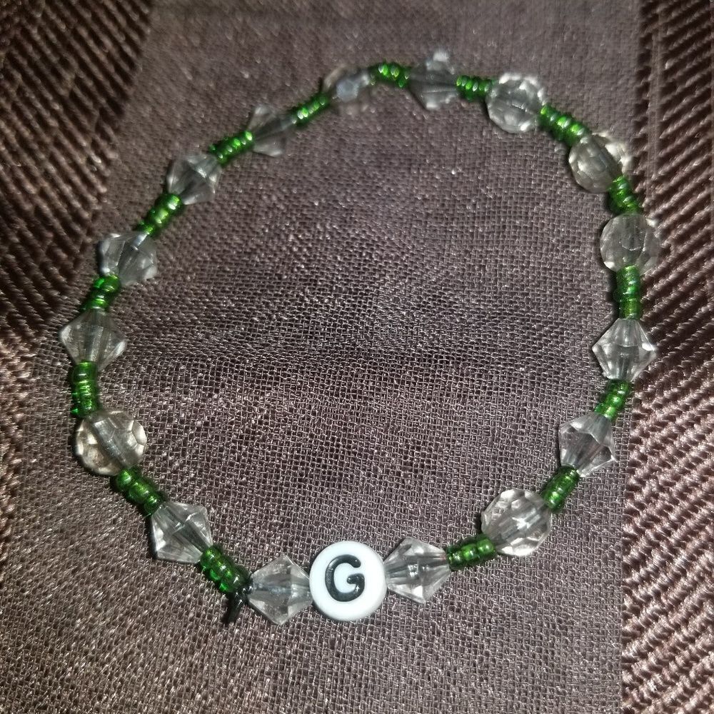  initial G Handmade Beaded bracelet   - Picture 2 of 4